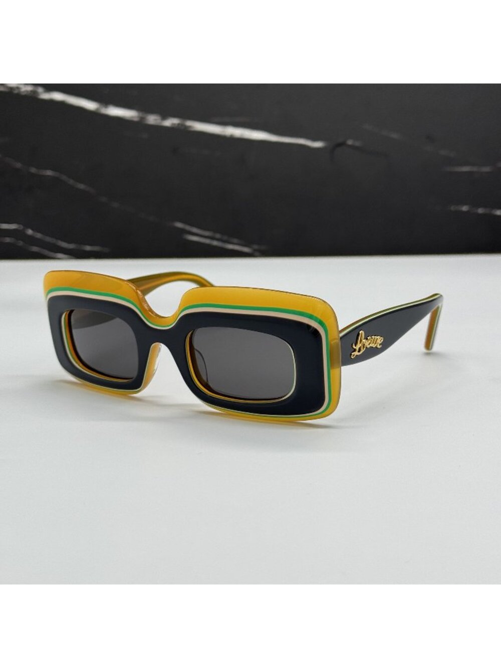 Loewe LW40139U 20A Square Multicolor Unisex Sunglasses NEW